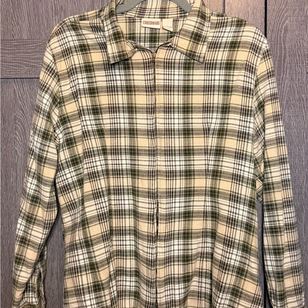 Crossroads Plaid Long Sleeve Shirt